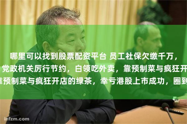 哪里可以找到股票配资平台 员工社保欠缴千万，董事长薪酬2年涨5倍，党政机关厉行节约，白领吃外卖，靠预制菜与疯狂开店的绿茶，幸亏港股上市成功，圈到了救命钱！