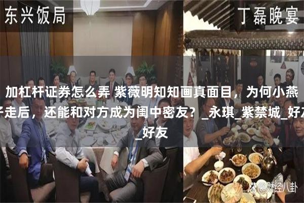 加杠杆证券怎么弄 紫薇明知知画真面目，为何小燕子走后，还能和对方成为闺中密友？_永琪_紫禁城_好友